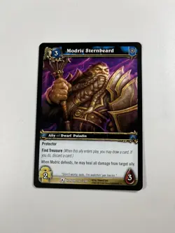 World of Warcraft TCG Modric Sternbeard Fields of Honor 110/208 Wow Card - Image 3