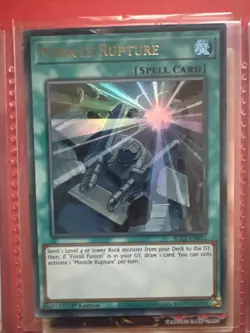 BLC1-EN025 Miracle Rupture : Gold Ultra Rare 1st Edition YuGiOh Card - Image 1