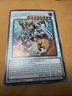 Yu-Gi-Oh! Borreload Savage Dragon 1st Ed. BLCR-EN083 Secret Rare NM x1 - Image 1