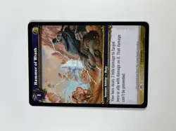 World Of Warcraft Through The Dark Portal Hammer Of Wrath 58/319 TCG Card - Image 3