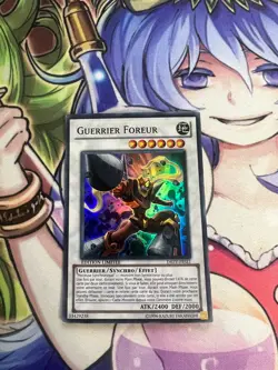 DRILL WARRIOR FRENCH SUPER RARE DREV-ENSE1 FRSE1 LIGHT PLAY YUGIOH - Image 1