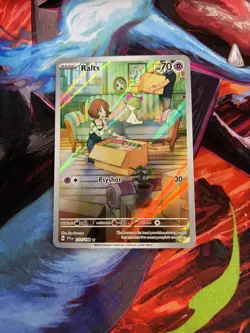 Pokemon TCG Ralts Scarlet Violet Base Set Holo Illustration Rare Card 211/198 - Image 1