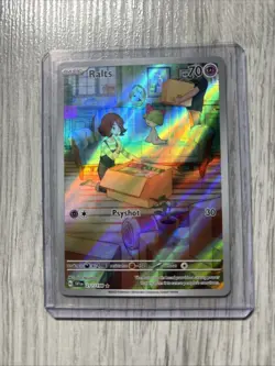 Pokemon TCG Ralts Scarlet Violet Base Set Holo Illustration Rare Card 211/198 - Image 1