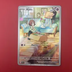 Pokemon TCG Ralts Scarlet Violet Base Set Holo Card 211/198 Illustration Rare - Image 1
