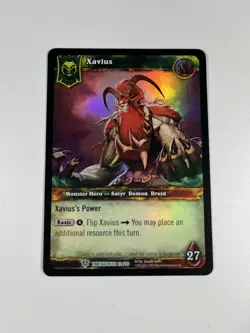 World of Warcraft TCG: Timewalkers Xavius Foil Hero Card 29/30 WoW Brown Back - Image 5
