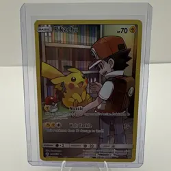 Pokemon Pikachu Secret Rare Holo 241/236 Sm-Cosmic Eclipse 70 HP Volt Tackle - Image 1