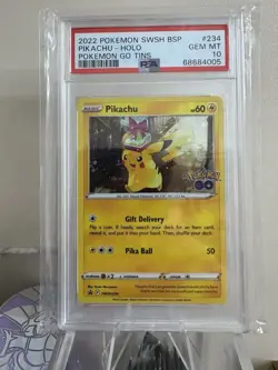 Pikachu SWSH234 PSA 10 SWSH: Sword & Shield Promo Cards Holo LOW POP - Image 1