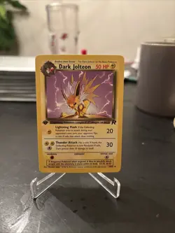 Pokemon Dark Jolteon TCG 1st Edition Card 38/82 Near Mint - Image 1