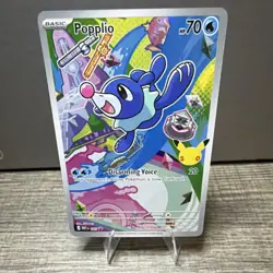 Pokemon Popplio Meiji Promo 043 Basic Disarming Voice Regular 70 HP Promo Card - Image 1