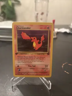 Charmander 1st Edition 50/82 Team Rocket Vintage Pokemon Card WOTC LP - Image 1