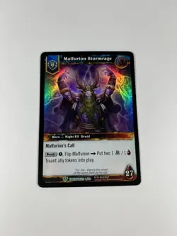 Malfurion Stormrage Timewalkers WoW World of Warcraft TCG Card 6/30 Kerem Beyit - Image 3