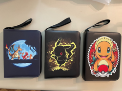 3 Pokemon Themed 3 Ring Small Zipper Binders For Trading Cards NM/M - Image 1