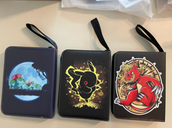 3 Pokemon Themed 3 Ring Small Zipper Binders For Trading Cards NM/M - Image 2