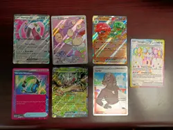 7 Pokemon TCG Full Art/Illustration Rare Cards Lot Near Mint - Image 1