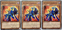 3 x OP02-EN017 Infernity Archfiend - Common Unlimited Near Mint YuGiOh Cards - Image 1