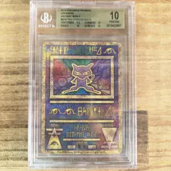 BGS 10 Pokemon Card ANCIENT MEW Mewtwo Strikes Back 2019 PROMO Japanese PSA - Image 1