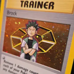 Pokemon TCG Brock Trainer Holo Rare Card 15/132 WOTC Gym Heroes - Image 2