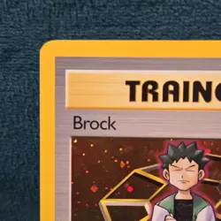 Pokemon TCG Brock Trainer Holo Rare Card 15/132 WOTC Gym Heroes - Image 3
