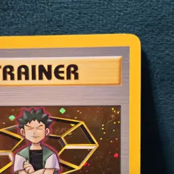 Pokemon TCG Brock Trainer Holo Rare Card 15/132 WOTC Gym Heroes - Image 4