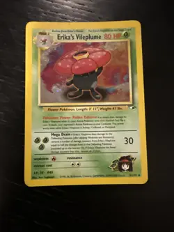 Erika's Vileplum 5/132 Holo Gym Heroes Pokemon TCG Vintage Card - Image 1