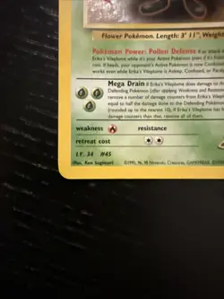 Erika's Vileplum 5/132 Holo Gym Heroes Pokemon TCG Vintage Card - Image 2