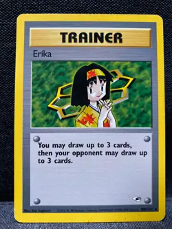 Erika Misty And Lt Surge Trainer Non Holo Card Bundle ( Gym Heroes) - Image 2