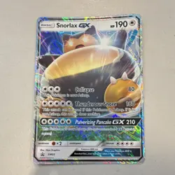 Pokemon TCG Snorlax GX Promo Jumbo Oversized Holo Card SM05 190HP Basic Bear - Image 1