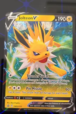 Jolteon V SWSH151 SWSH: Sword & Shield Promo Cards Holo - Image 2
