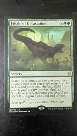 Finale of Devastation War of the Spark Magic Card, Non Foil. - Image 1
