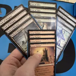 4x Great Furnace, Vault of Whispers, Tree of Tales, Seat of Synod Mirrodin LP - Image 1