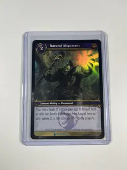 2006 World Of Warcraft ONYXIA LAIR NATURAL ALIGNMENT 4/33 Foil Wow Card - Image 3