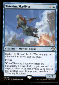 MTG -Thieving Skydiver Commander: Outlaws of Thunder Junction #118 Rare - Image 1