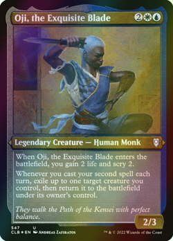 MTG Oji, the Exquisite Blade Foil ** Battle for Baldur's Gate ** English (NM) - Image 1