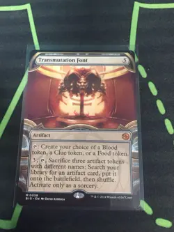 MTG Magic The Gathering Transmutation Font BIG Showcase Artifact Big Score - Image 1