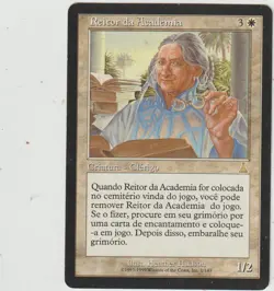 x1 carte Academy Rector MAGIC MTG 1999 EX PORTUGAIS Destinee d'Urza - Image 1