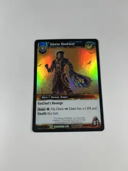 Edwin VanCleef Timewalkers 4/30 FOIL Holo WoW World of Warcraft TCG Card - Image 3
