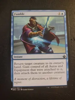 MTG Fumble Mystery Booster The List Uncommon NM/LP Blue Magic Uncommon - Image 1
