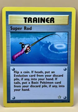 Super Rod 103/111 – Neo Genesis - LP - WOTC Vintage 2000 Pokemon TCG - Image 1