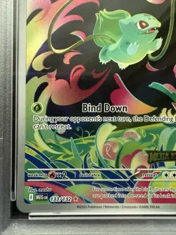 Pokemon Mega Evolutions Bulbasaur 133/132 Enhanced Topper Promo Stamped PSA 10 - Image 5