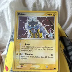 Pokemon Raikou POP Series 2 Holo Rare Card 003/017 Basic 70HP 2006 English - Image 1