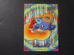 2000 Topps Pokemon Stick On #1 #08 Wartortle Series 2 Chase TV Animation Sticker - Image 1