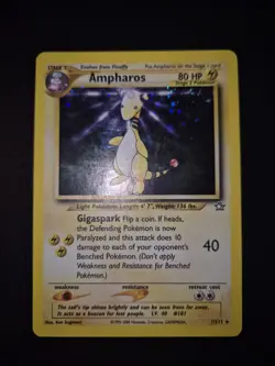 Pokemon - Ampharos Holo 1/111 Neo Genesis - Vintage Eng - Image 1