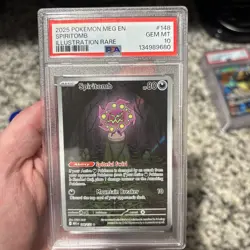 2025 Pokemon Meg En-Mega Evolution Illustration Rare #148 Spiritomb PSA 10 - Image 1