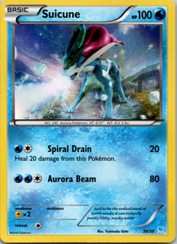 Pokemon TCG Suicune 30/30 Trainer Kit Holofoil Promo Rare Nintendo NM Near Mint - Image 1