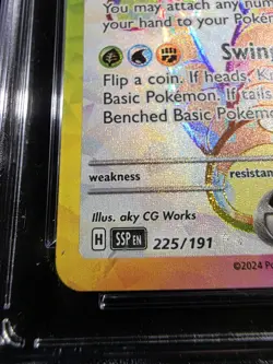 Alolan Exeggutor ex 225/191 Surging Sparks Pokemon CGC 10 (HEAVILY SCUFFED SLAB) - Image 4