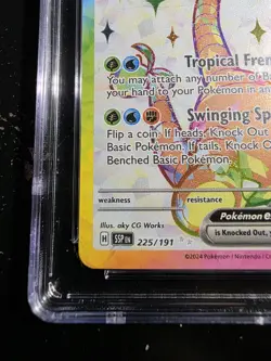 Alolan Exeggutor ex 225/191 Surging Sparks Pokemon CGC 10 (HEAVILY SCUFFED SLAB) - Image 5