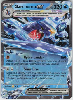 Garchomp ex 038/182 Double Rare Paradox Rift Pokemon Near Mint - Image 1