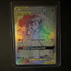 Pokemon TCG Reshiram & Zekrom GX 259/236 SM-Cosmic Eclipse Secret Rare Holo 270… - Image 1