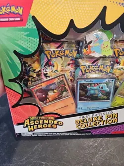 Pokemon TCG Mega Evolution Ascended Heroes First Partners Deluxe Pin Collection - Image 2