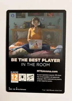 MTG Best PlayerMobile Arena ONE Insert Promo Card Magic The Gathering # 6 / 7 - Image 1